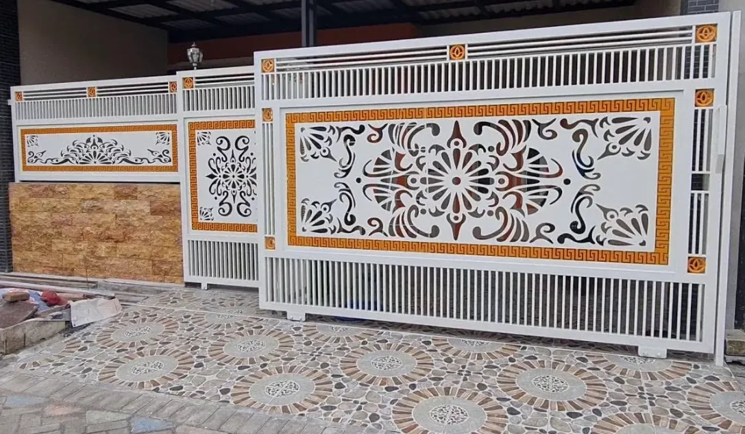 Pagar Cutting Laser Dengan Desain Modern