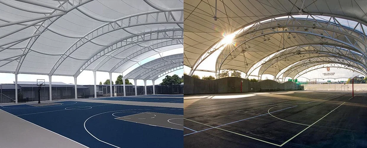Atap Membrane Lapangan: Estetis dan Fungsional