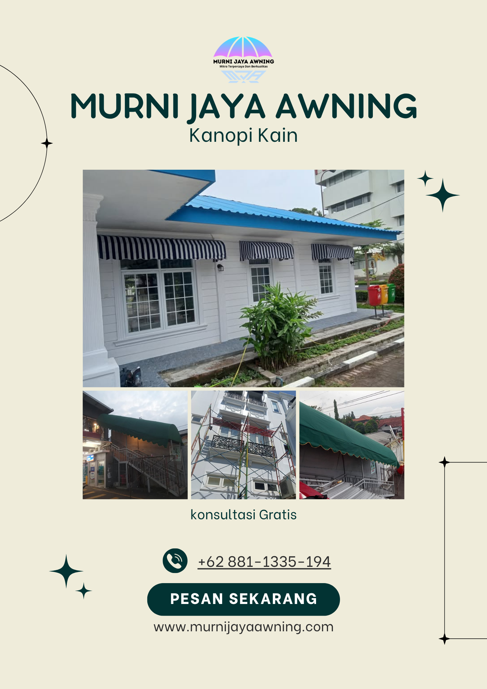 Kanopi Kain Untuk Toko Di Sukabumi